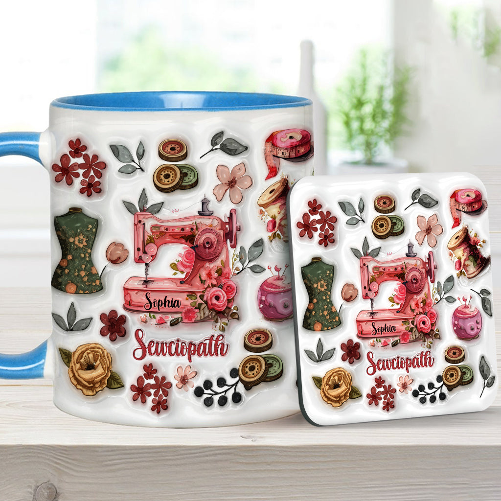 Sewciopath - Personalized Sewing Accent Mug