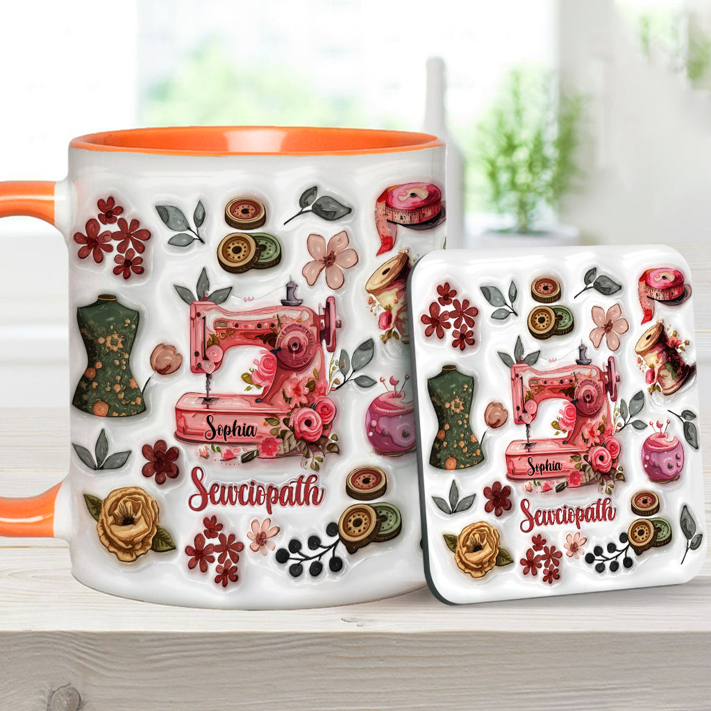 Sewciopath - Personalized Sewing Accent Mug