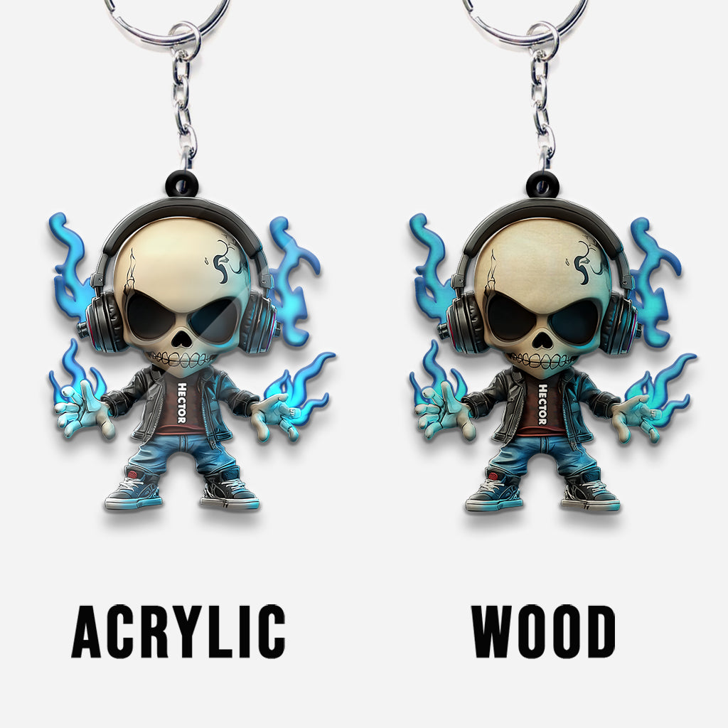 Cool Skull - Personalized Skull Keychain