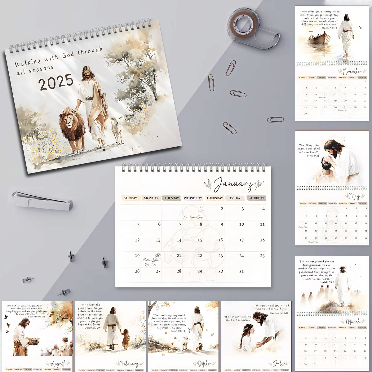 Blessed Time - Christian Wall Calendar