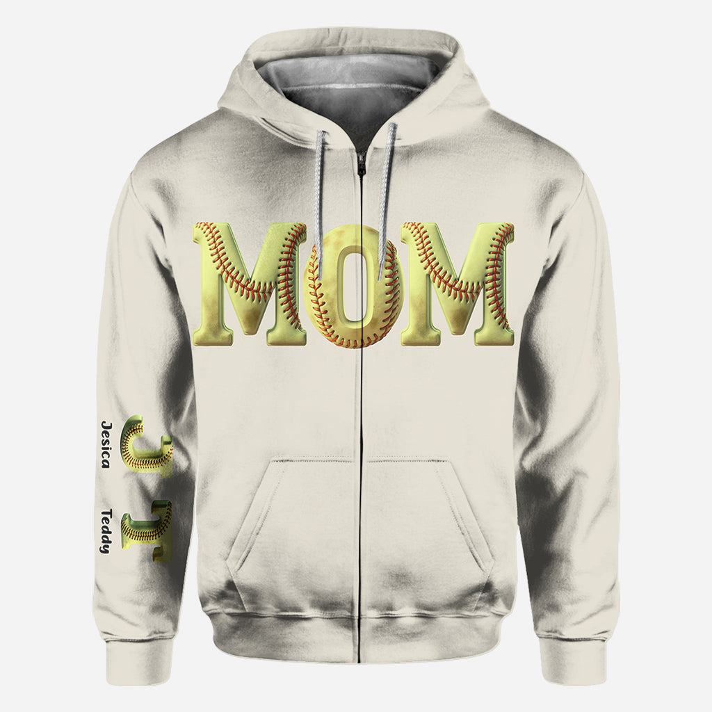 Solfball Mom - Personalized Softball All Over Shirt