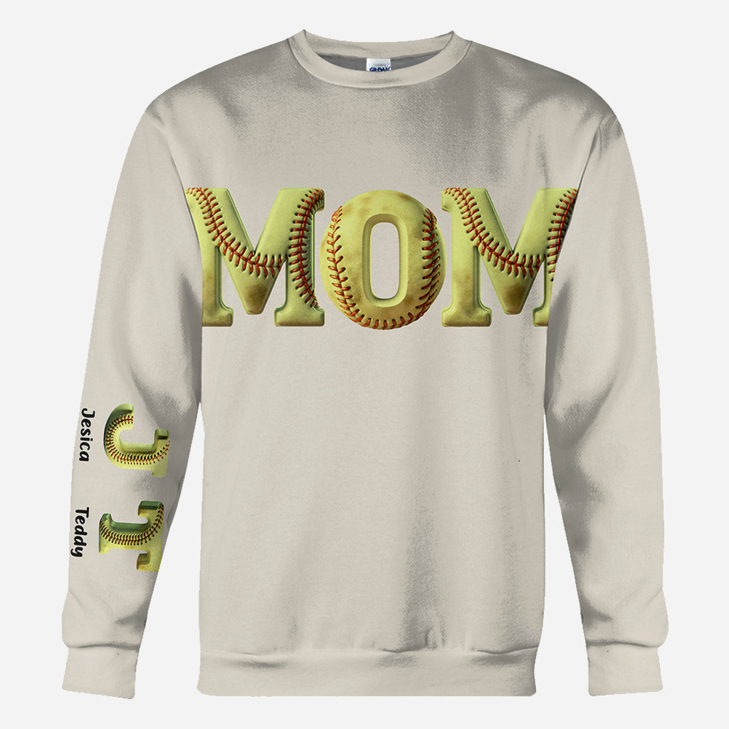 Solfball Mom - Personalized Softball All Over Shirt