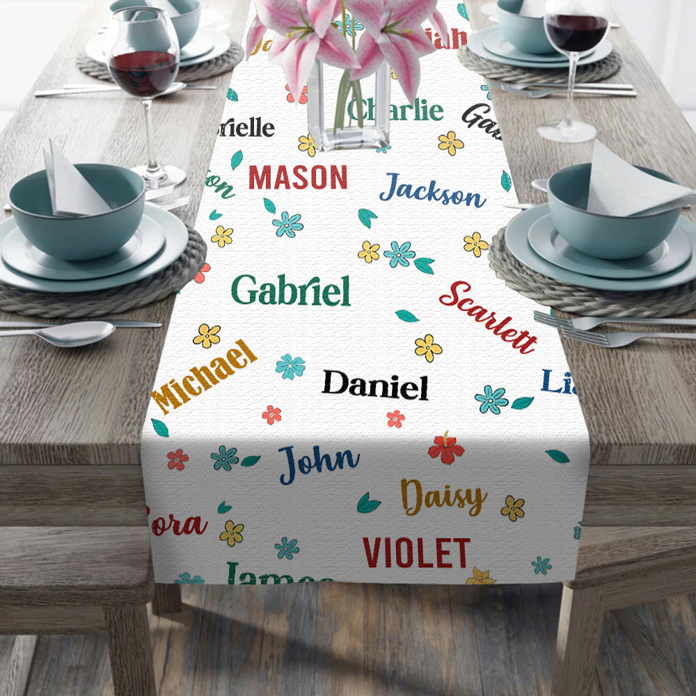 Blessed To Be Called Grandma - Personalized Grandma Table Runner