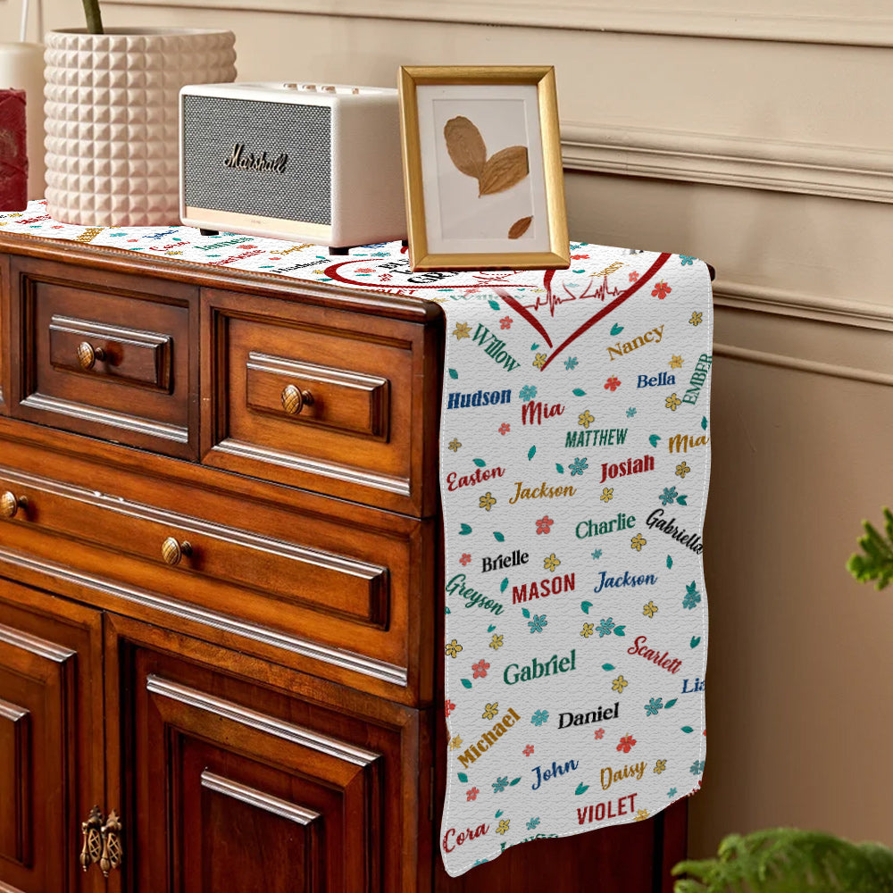 Blessed To Be Called Grandma - Personalized Grandma Table Runner