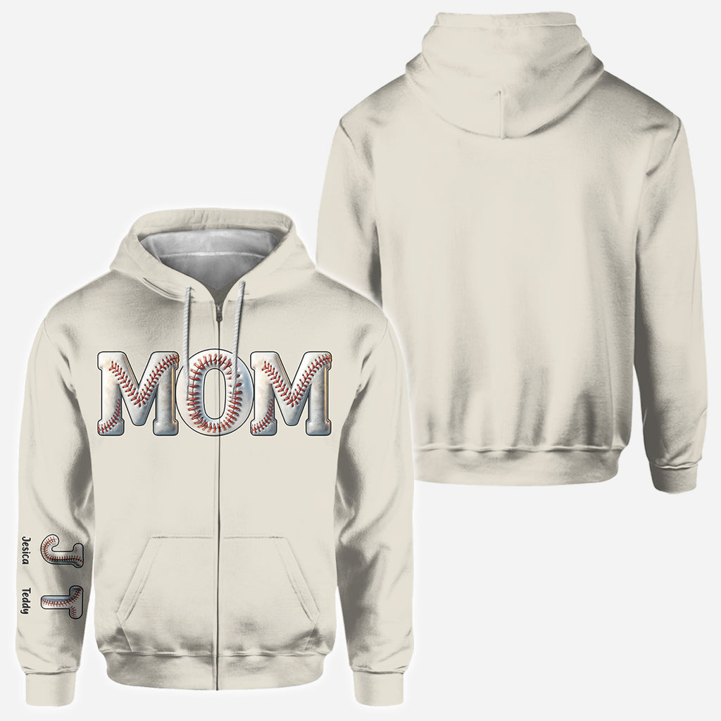 Baseball Mom - Personalized Baseball All Over Shirt