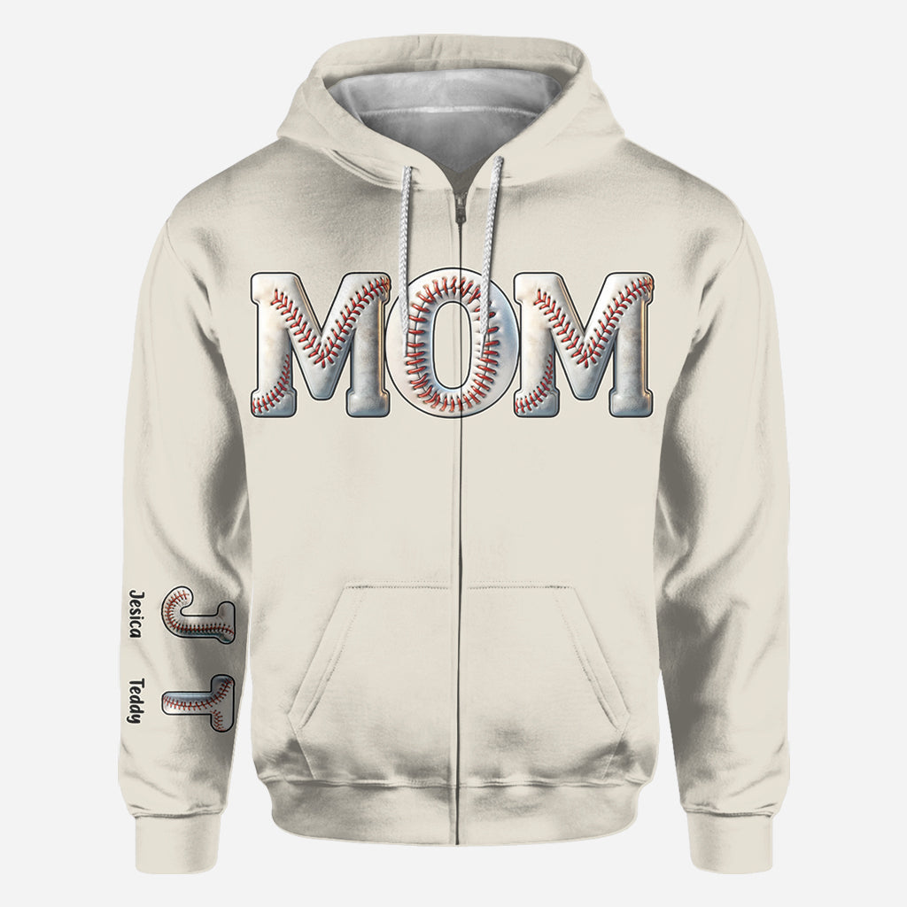 Baseball Mom - Personalized Baseball All Over Shirt