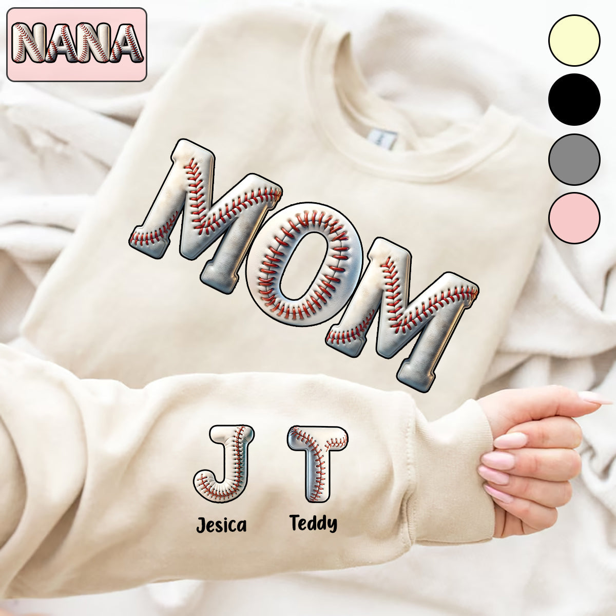 Baseball Mom - Personalized Baseball All Over Shirt