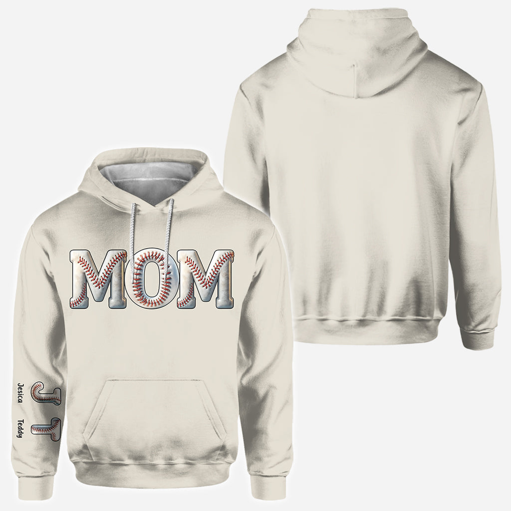 Baseball Mom - Personalized Baseball All Over Shirt