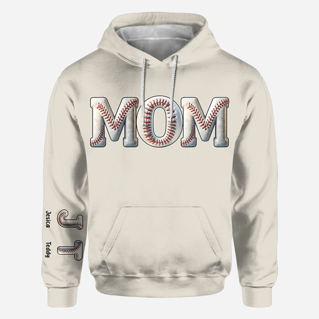 Baseball Mom - Personalized Baseball All Over Shirt