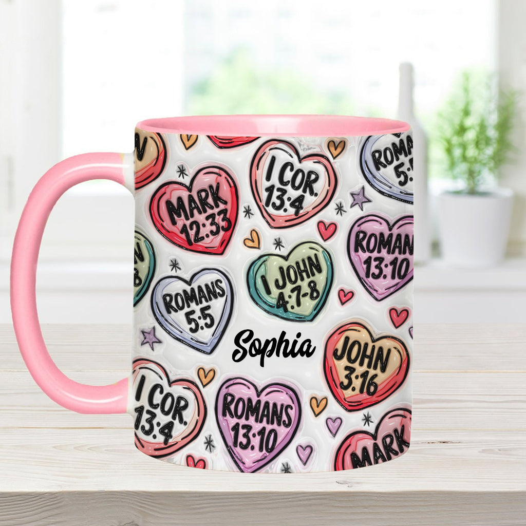Faith Hope Love - Personalized Christian Accent Mug