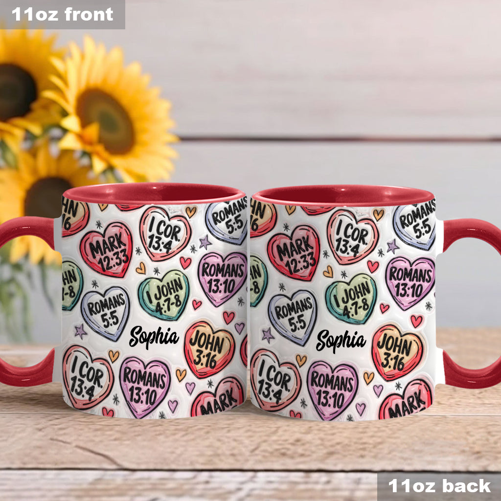 Faith Hope Love - Personalized Christian Accent Mug