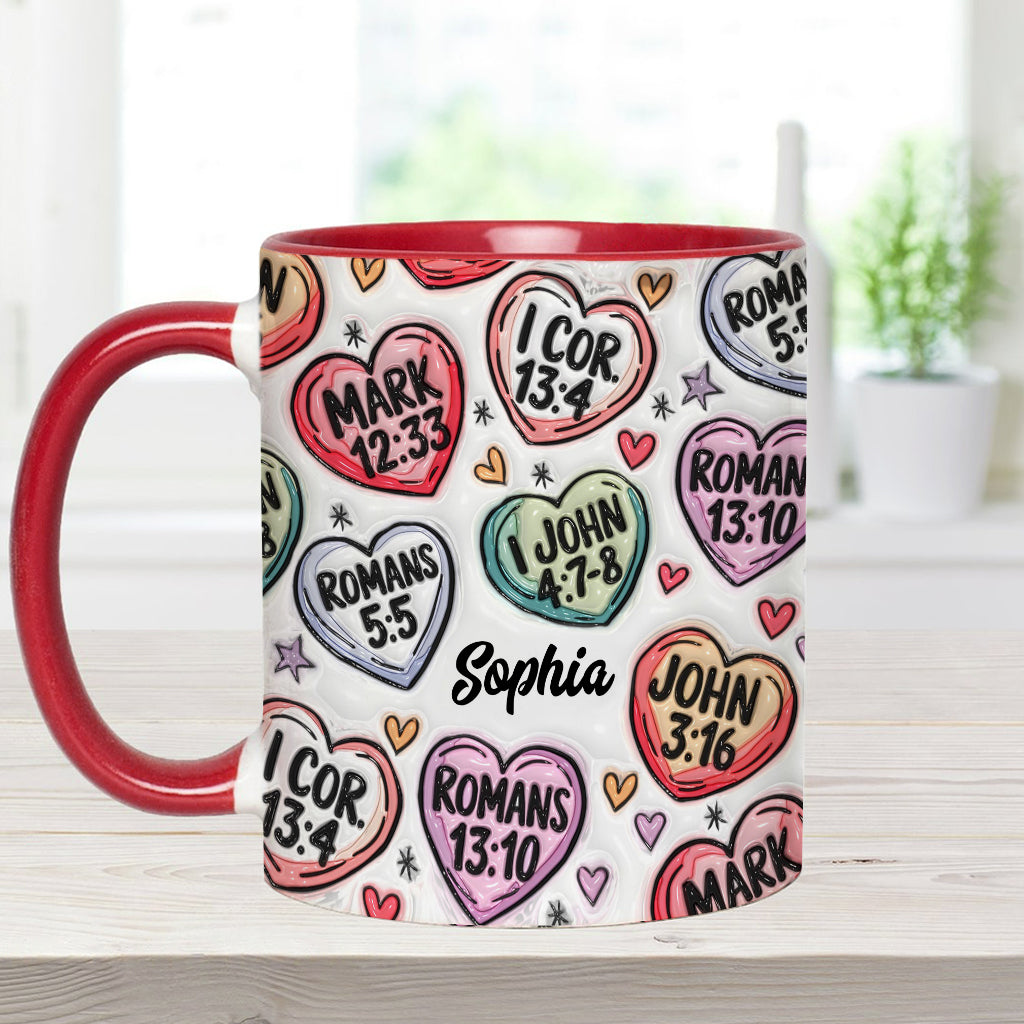 Faith Hope Love - Personalized Christian Accent Mug