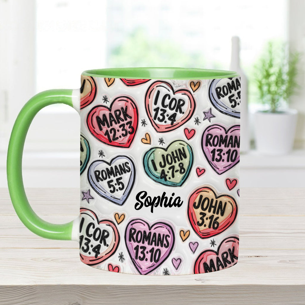 Faith Hope Love - Personalized Christian Accent Mug