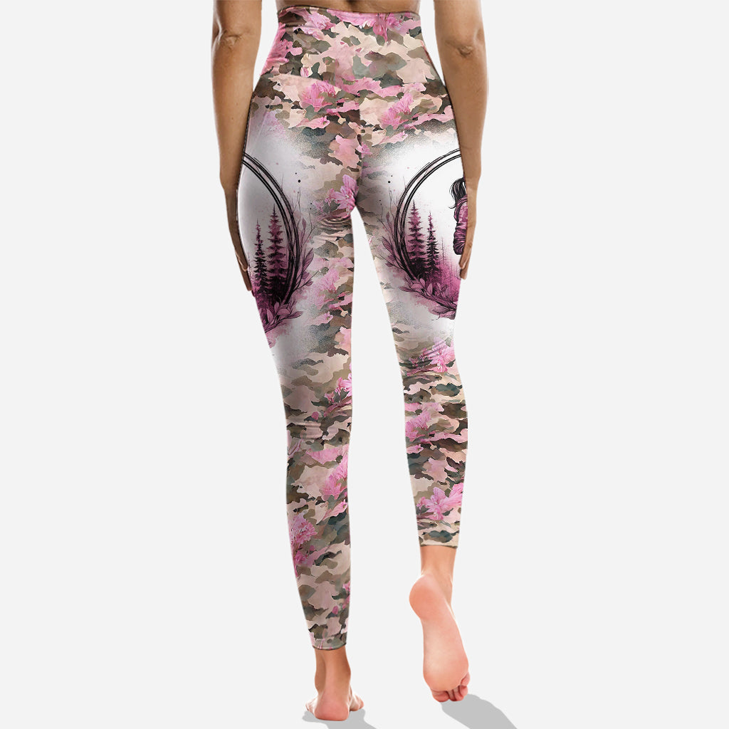 Pretty in Pink Dangerous in Camo - Personalized Hunting Hoodie and Leggings