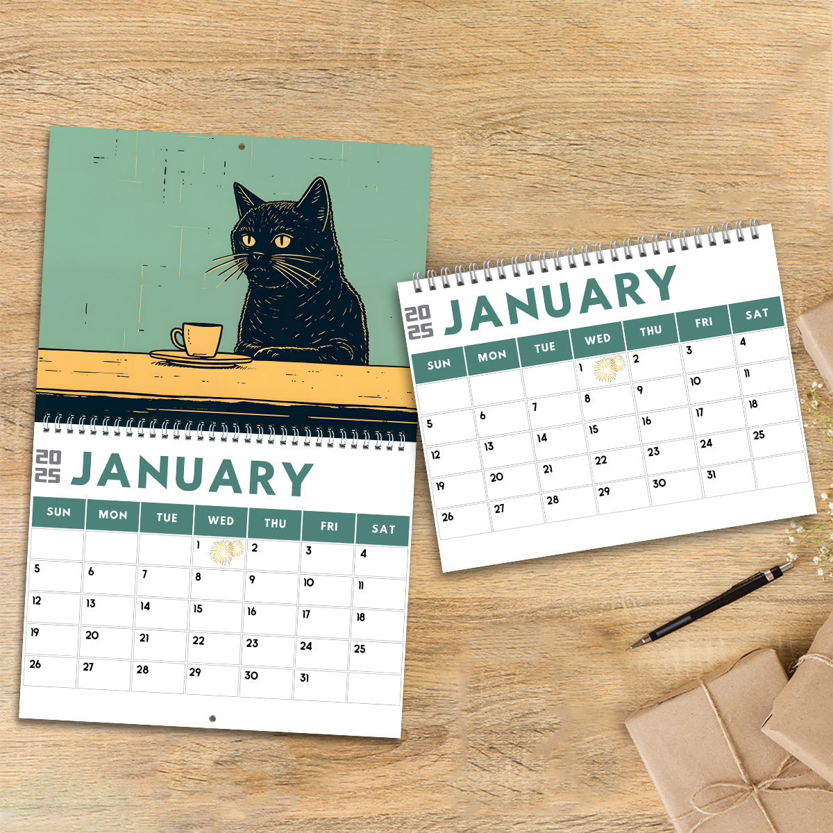 Cute Cat - Personalized Cat Wall Calendar