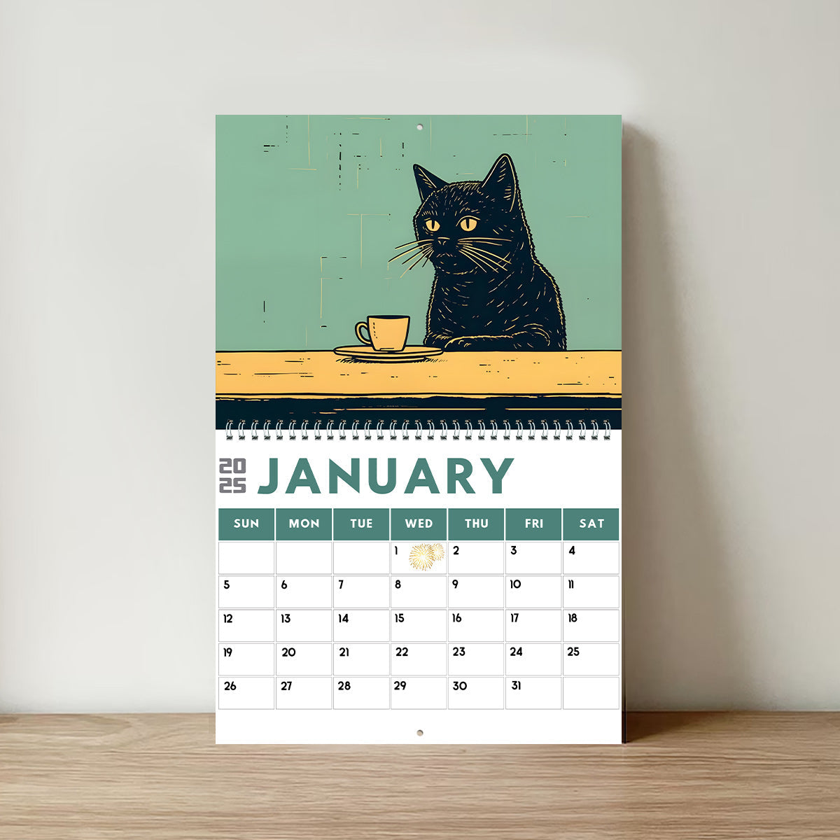 Cute Cat - Personalized Cat Wall Calendar