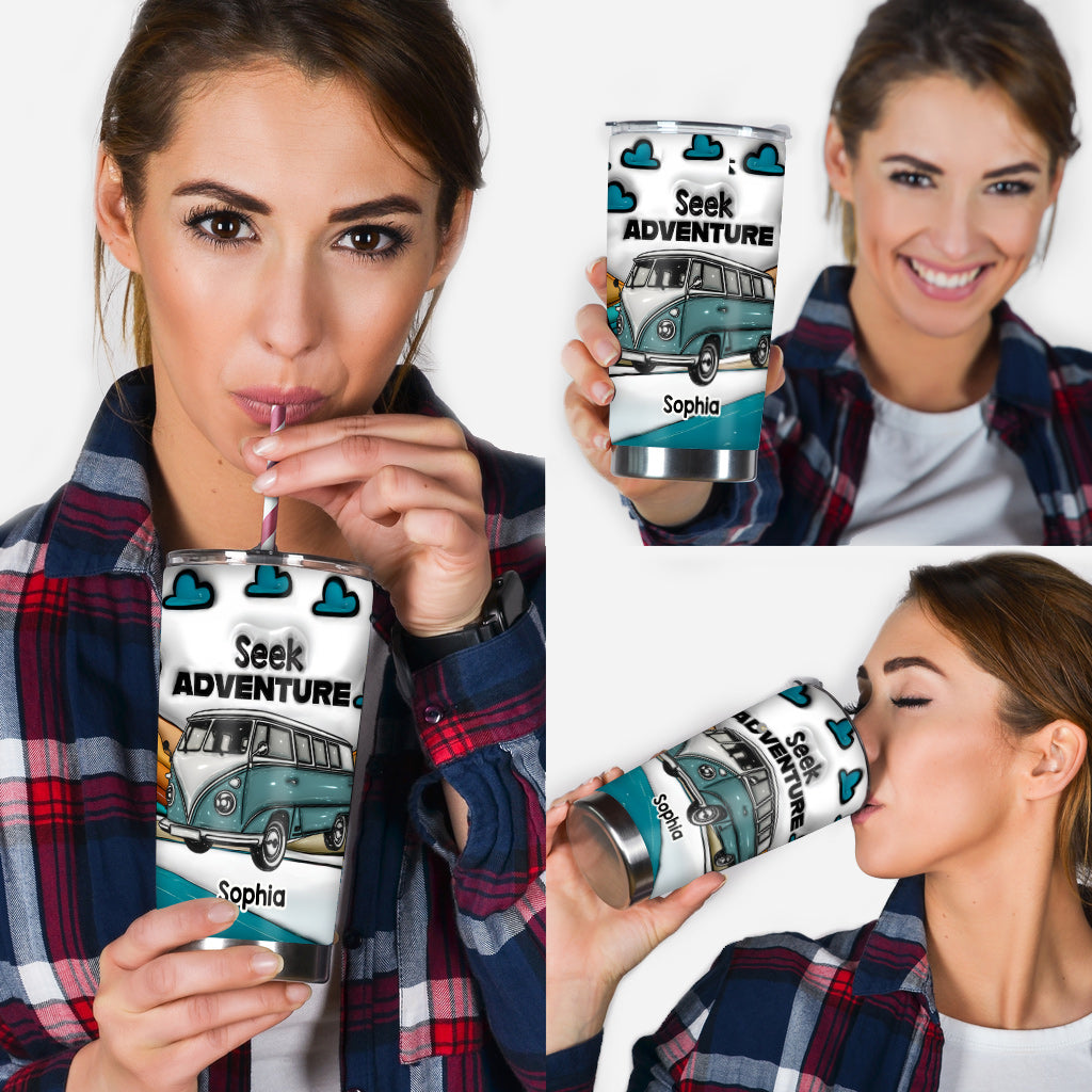Seek Adventure - Personalized Camping Tumbler