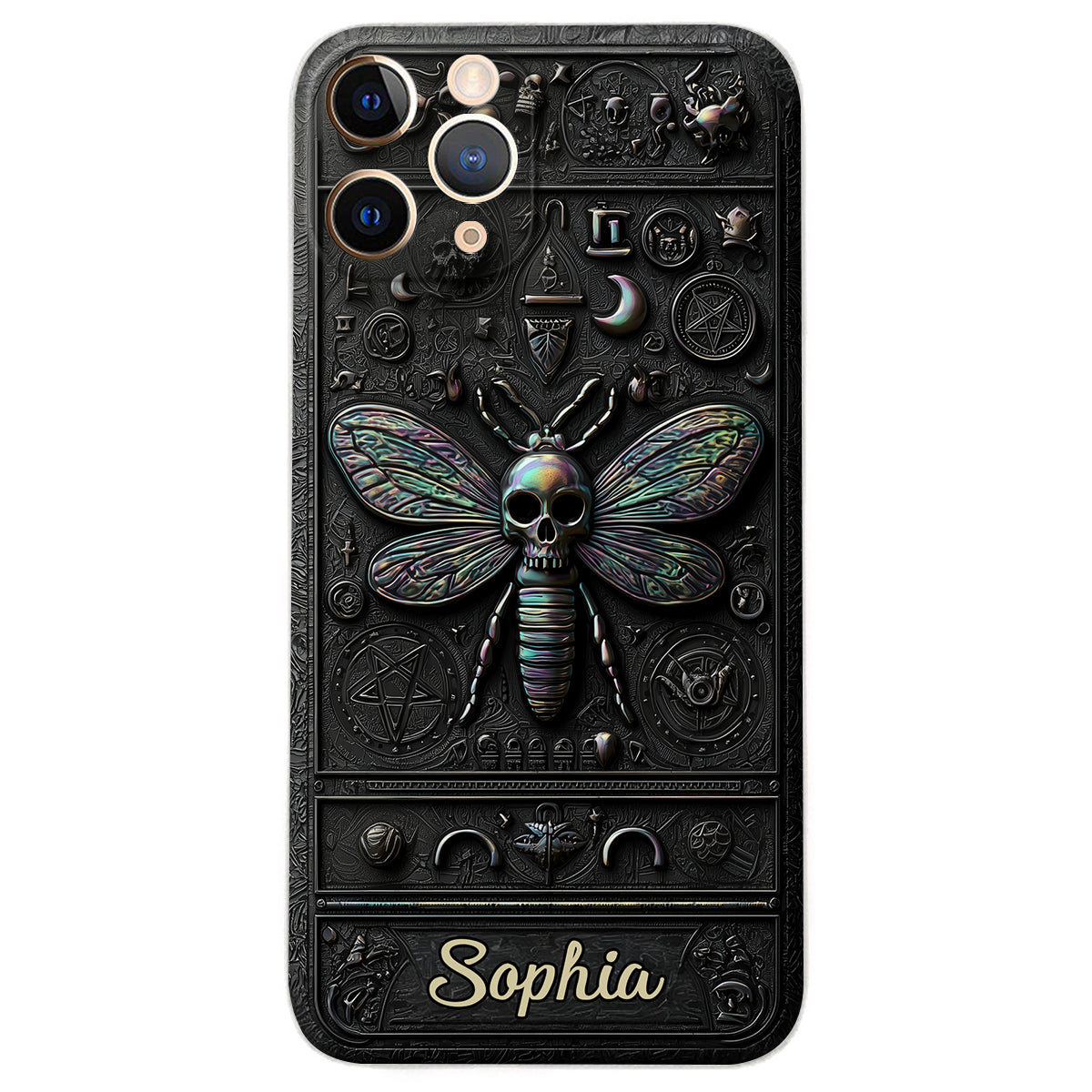 Gothic Witch - Personalized Witch Leather Phone Case