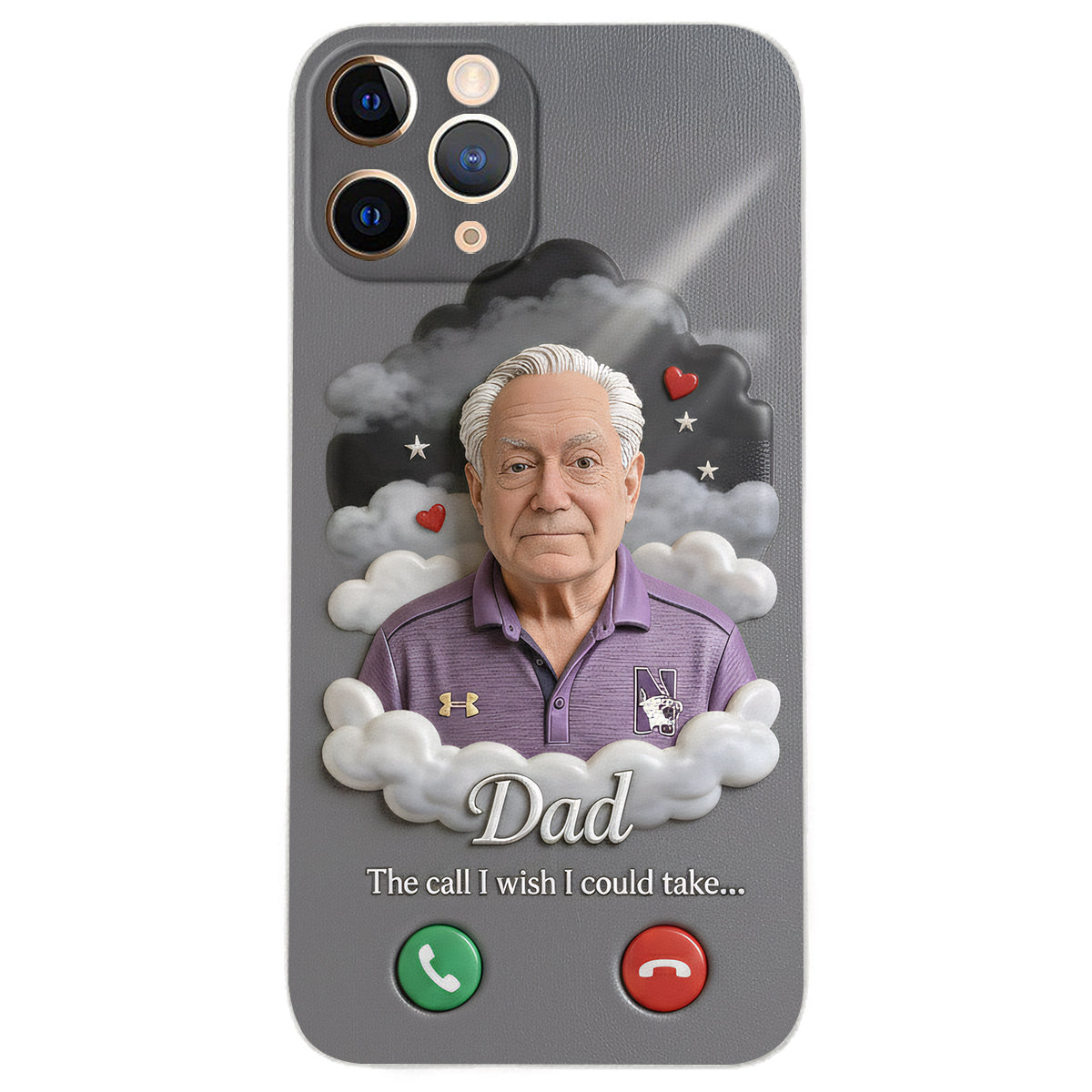 The Call I Wish I Could Take... - Personalized Memorial Leather Phone Case