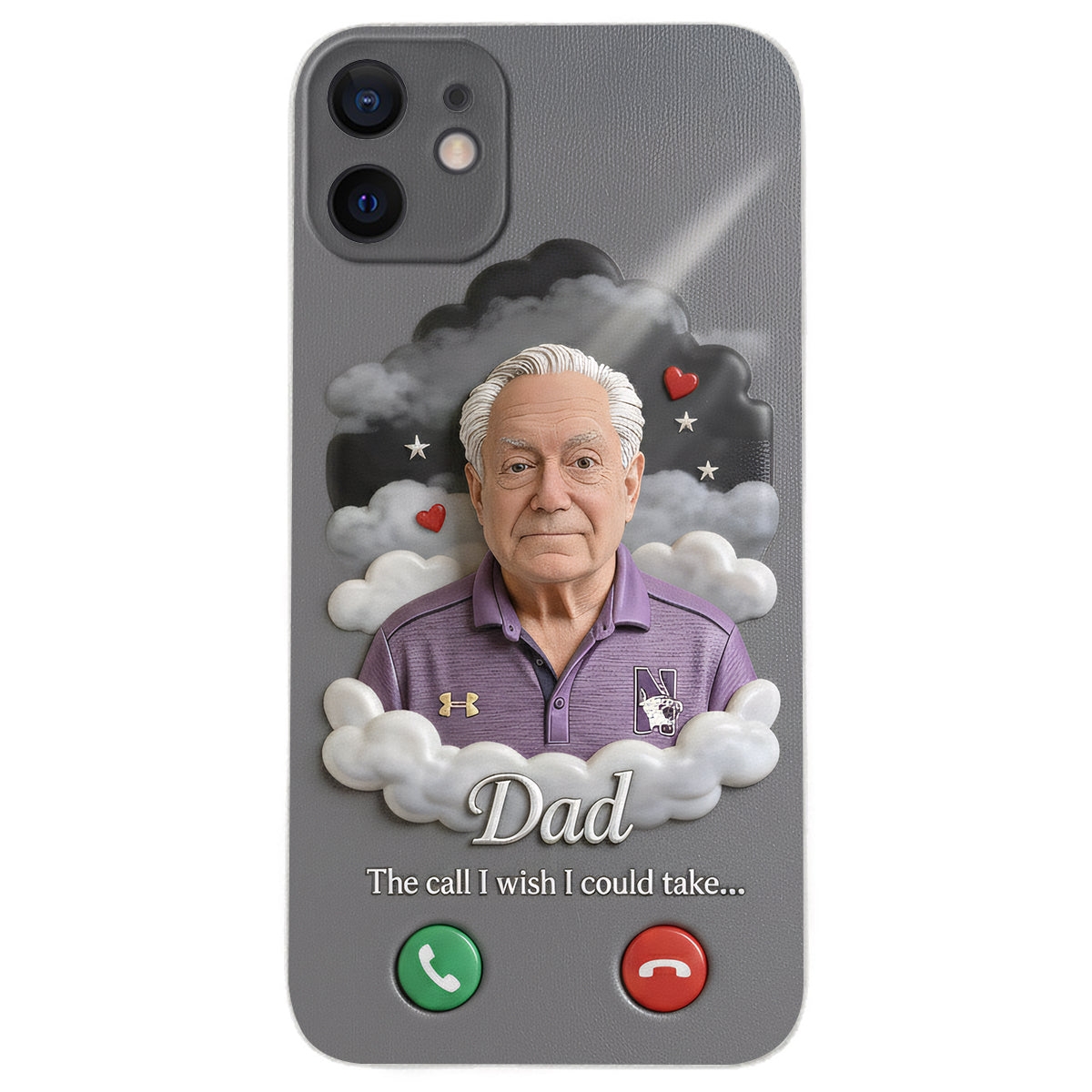 The Call I Wish I Could Take... - Personalized Memorial Leather Phone Case