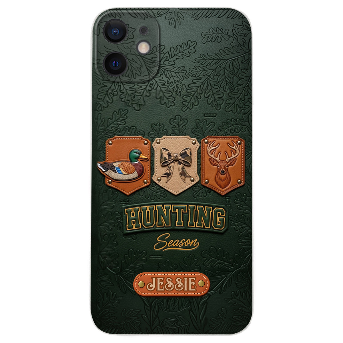 Hunting Season - Personalized Hunting Leather Phone Case