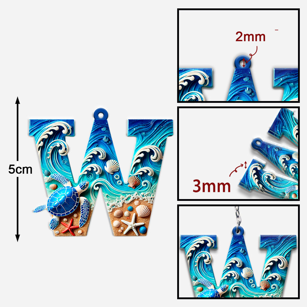 Love Turtle - Personalized Turtle Keychain