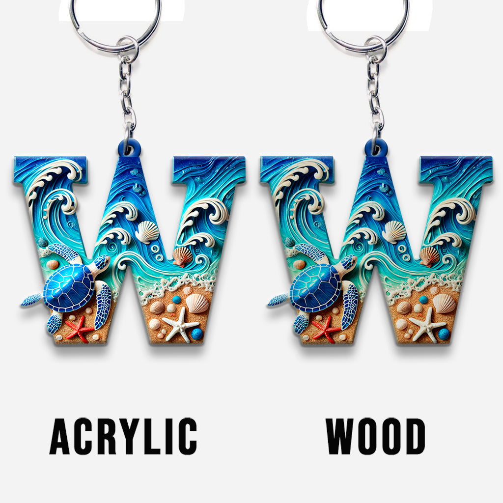 Love Turtle - Personalized Turtle Keychain