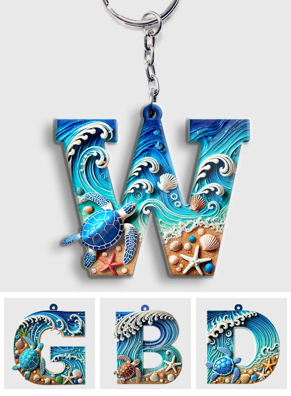 Love Turtle - Personalized Turtle Keychain