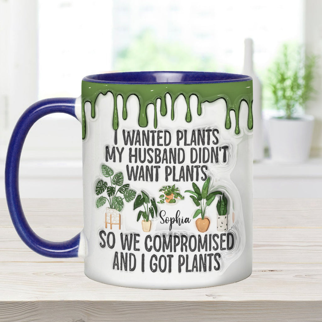 I Wanted Plants - Personalized Gardening Accent Mug