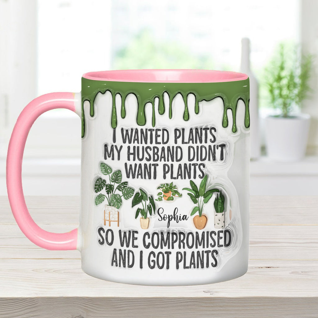 I Wanted Plants - Personalized Gardening Accent Mug