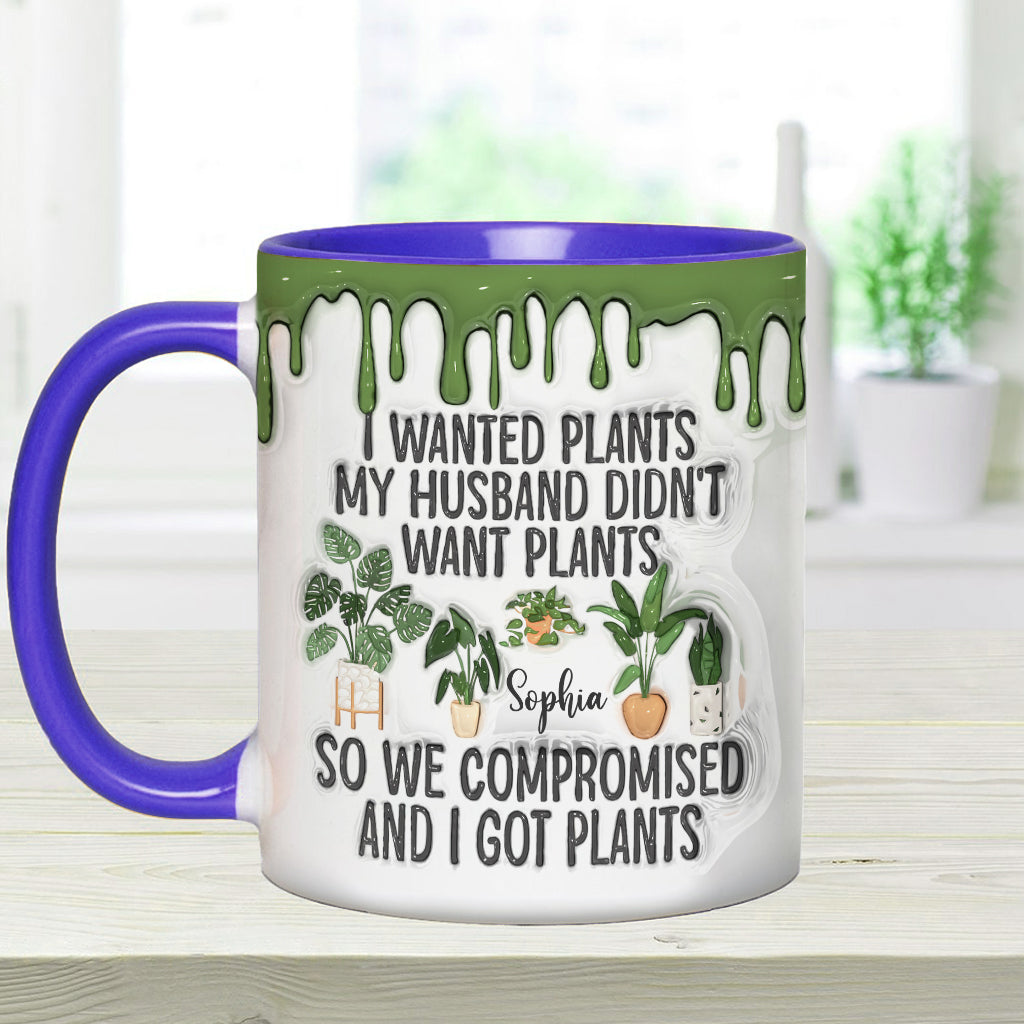 I Wanted Plants - Personalized Gardening Accent Mug