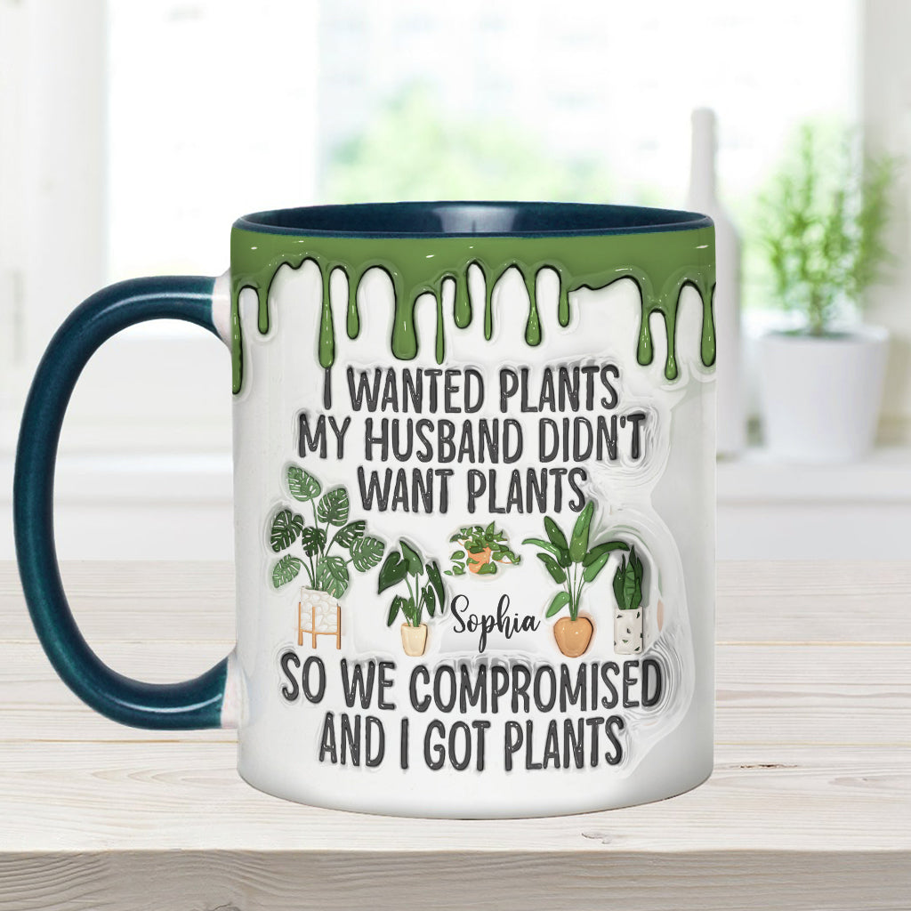 I Wanted Plants - Personalized Gardening Accent Mug