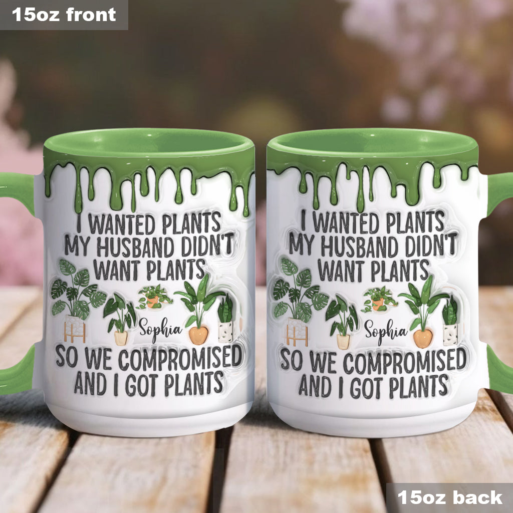 I Wanted Plants - Personalized Gardening Accent Mug