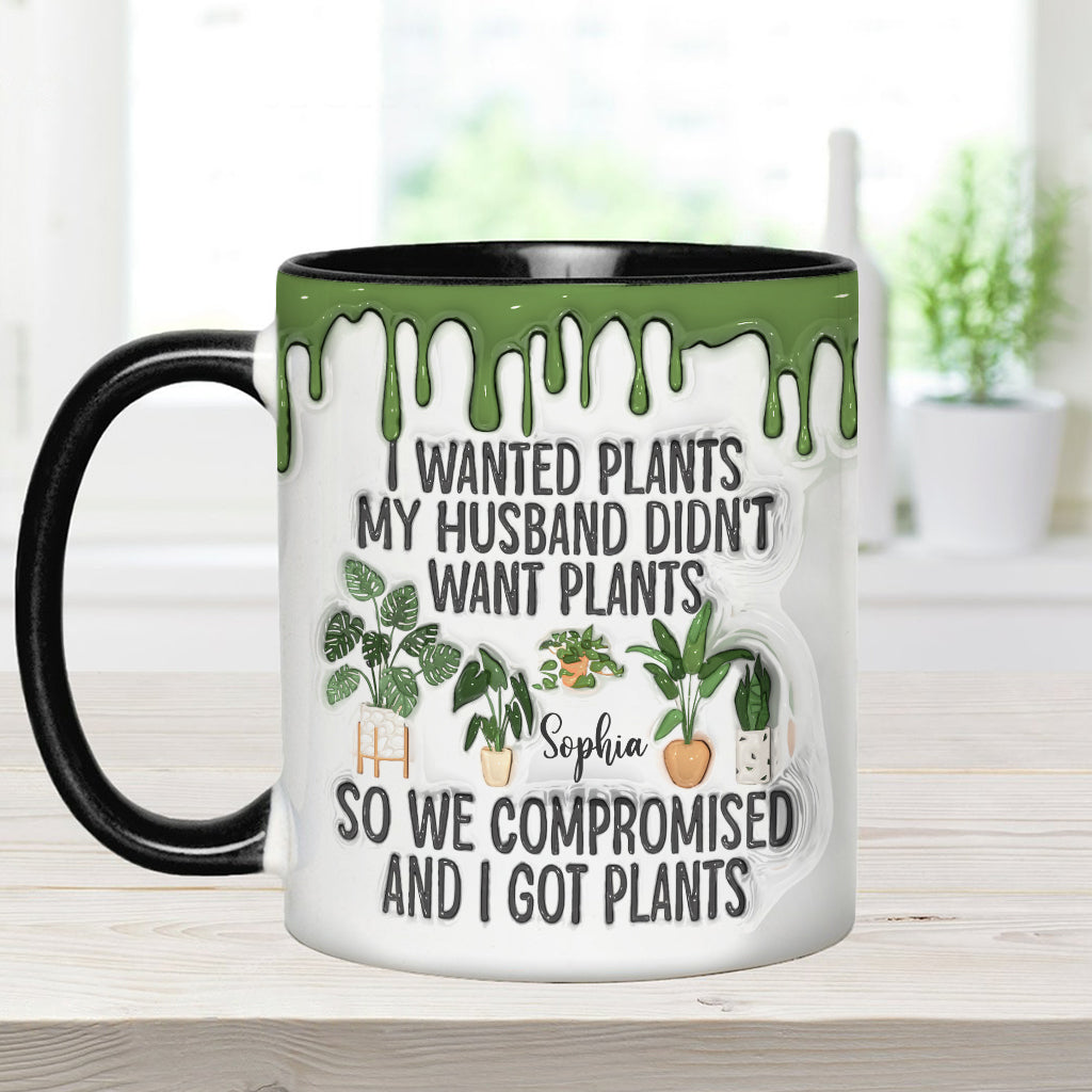I Wanted Plants - Personalized Gardening Accent Mug