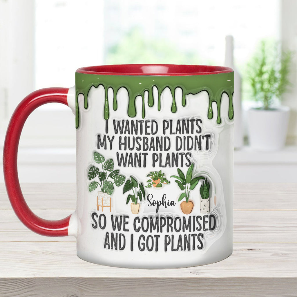 I Wanted Plants - Personalized Gardening Accent Mug