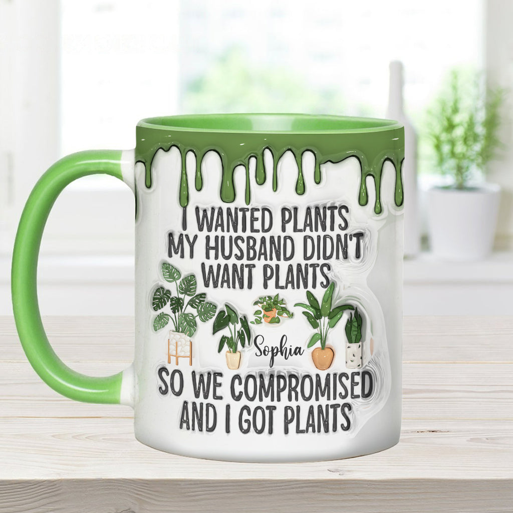 I Wanted Plants - Personalized Gardening Accent Mug