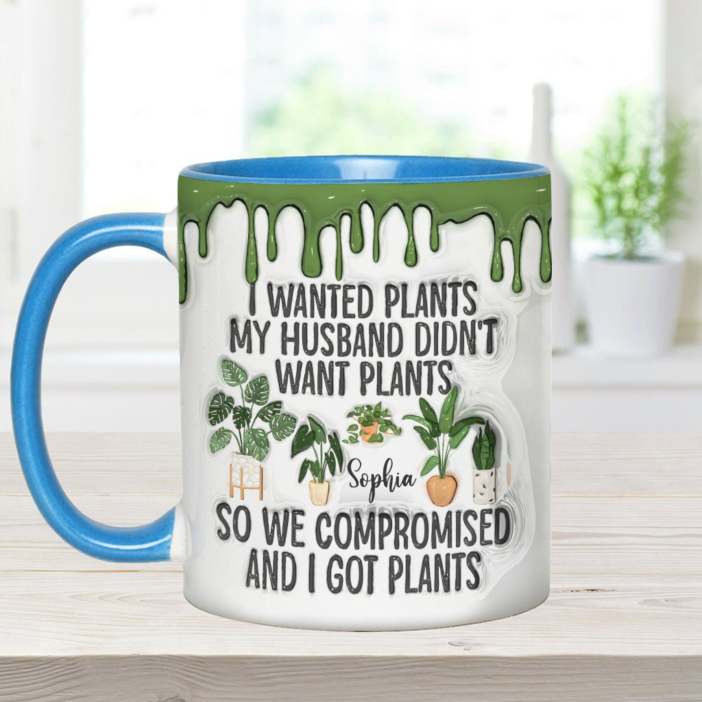 I Wanted Plants - Personalized Gardening Accent Mug