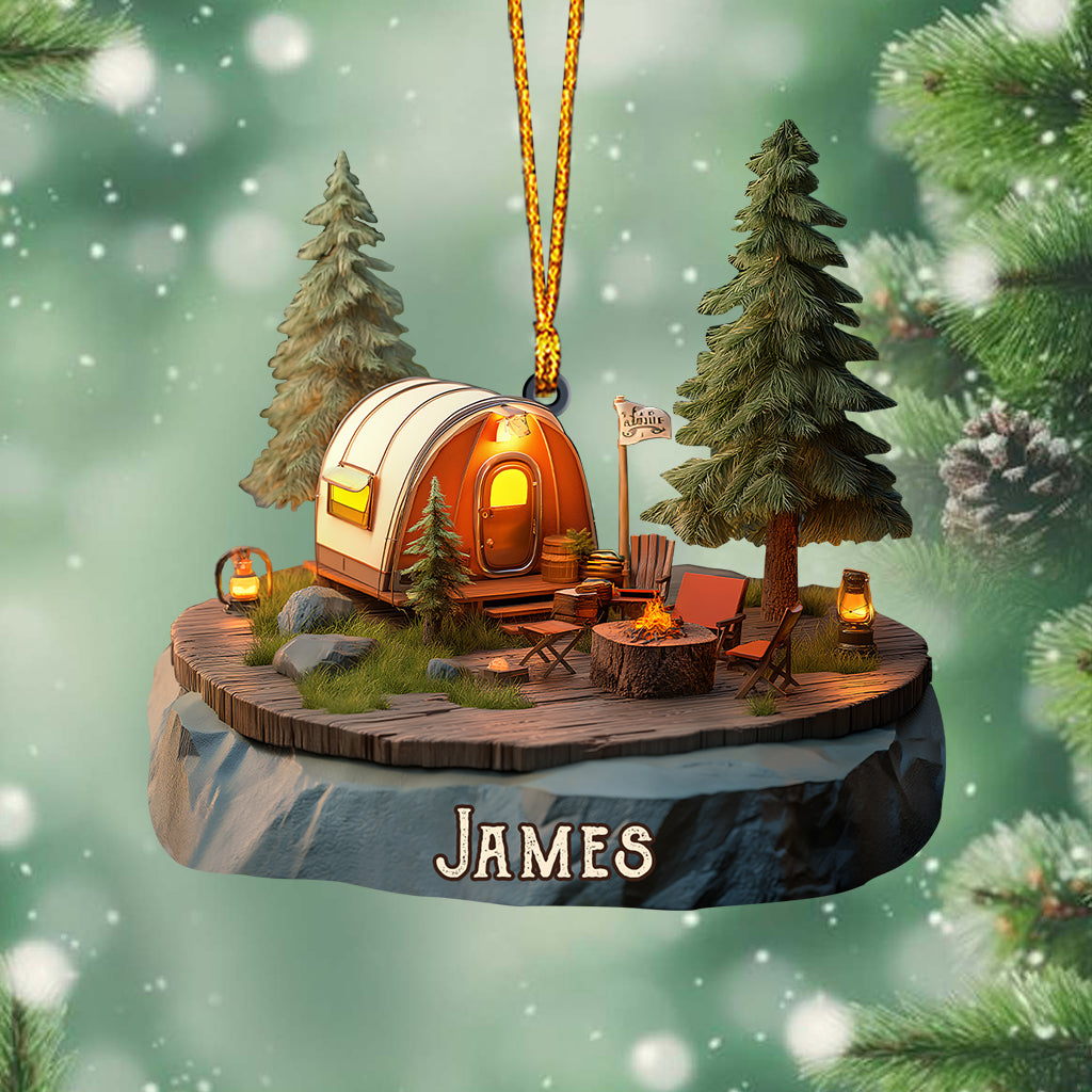 Camp Life - Personalized Camping Ornament