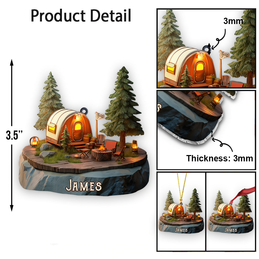 Camp Life - Personalized Camping Ornament