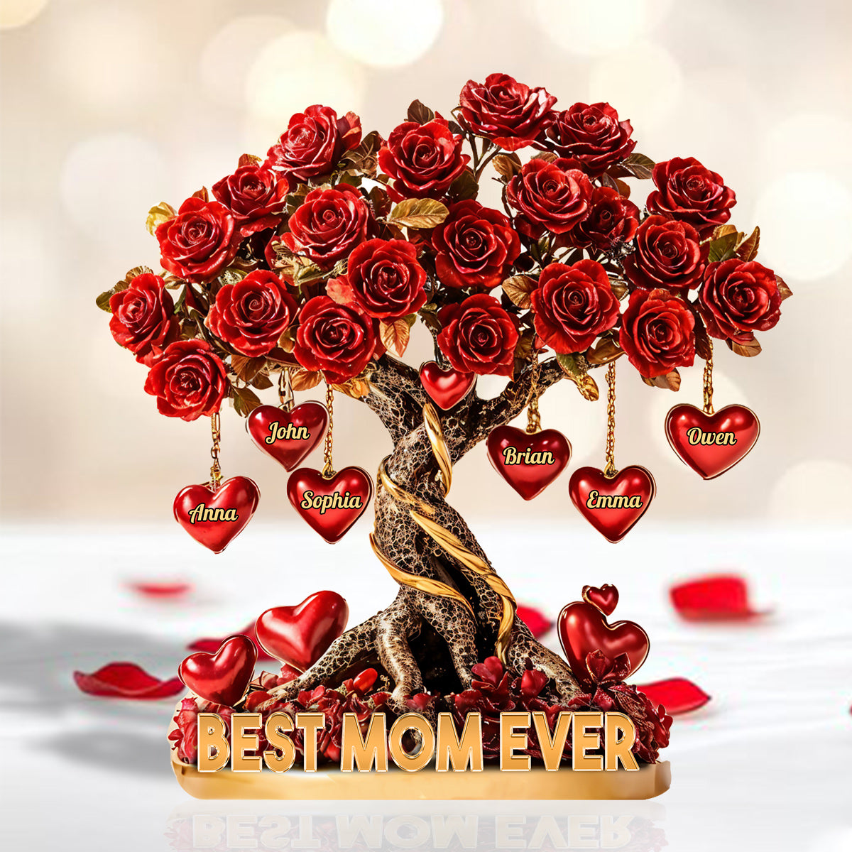 Best Mother Ever - Personalized Mother Custom Shaped Acrylic Plaque