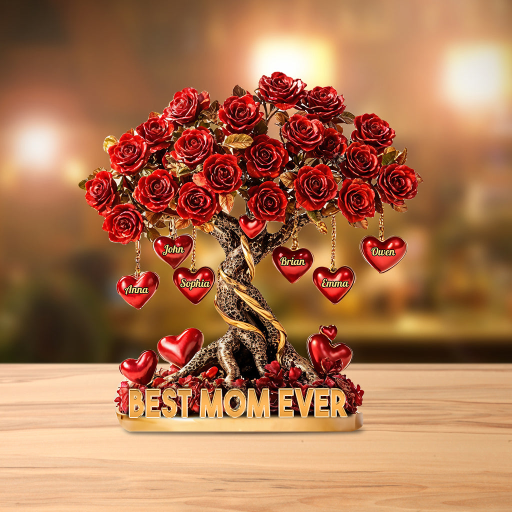 Best Mother Ever - Personalized Mother Custom Shaped Acrylic Plaque