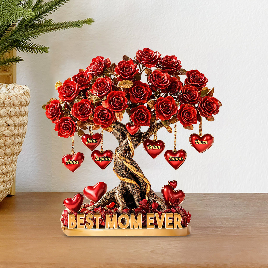Best Mother Ever - Personalized Mother Custom Shaped Acrylic Plaque
