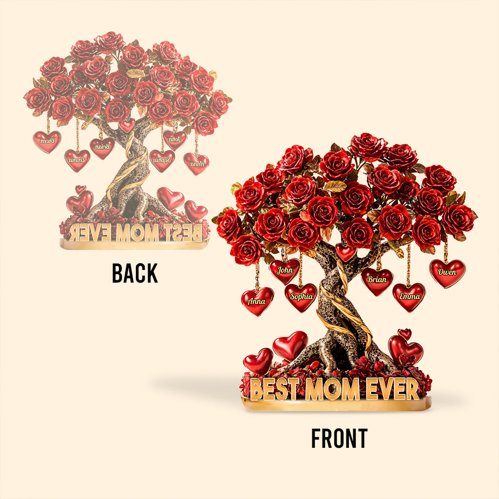 Best Mother Ever - Personalized Mother Custom Shaped Acrylic Plaque