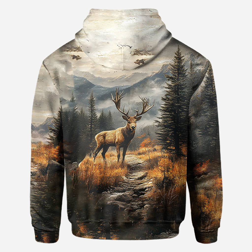 Any Name Beautiful Deer - Personalized Hunting All Over Shirt