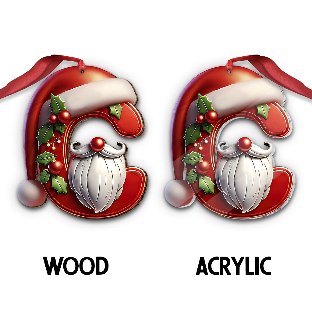 Cute Santa Claus Letter - Personalized Family Ornament