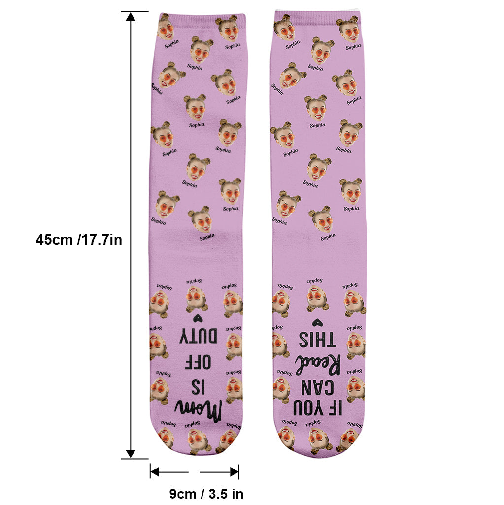 Mom is Off Duty - Personalized Mother Socks
