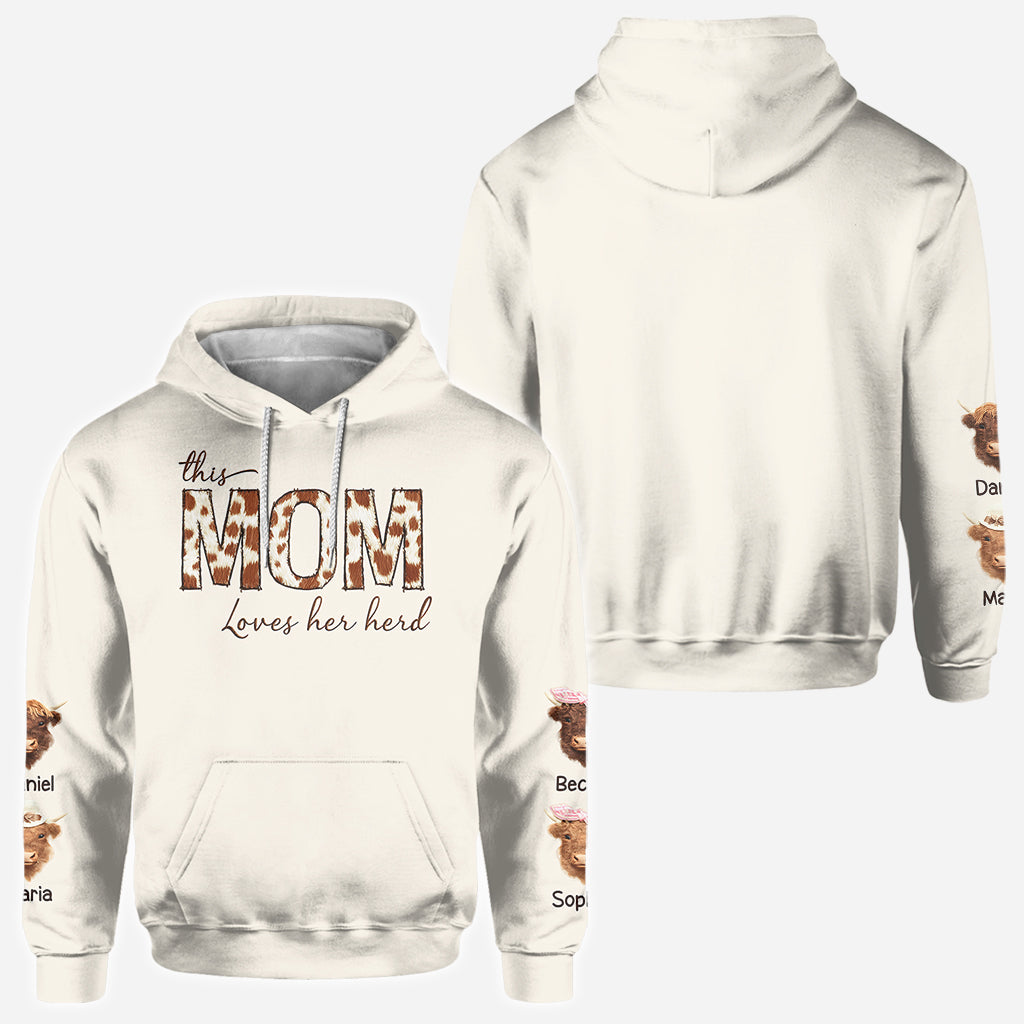 This Mama Loves Her Herd - Personalized Mother All Over Shirt