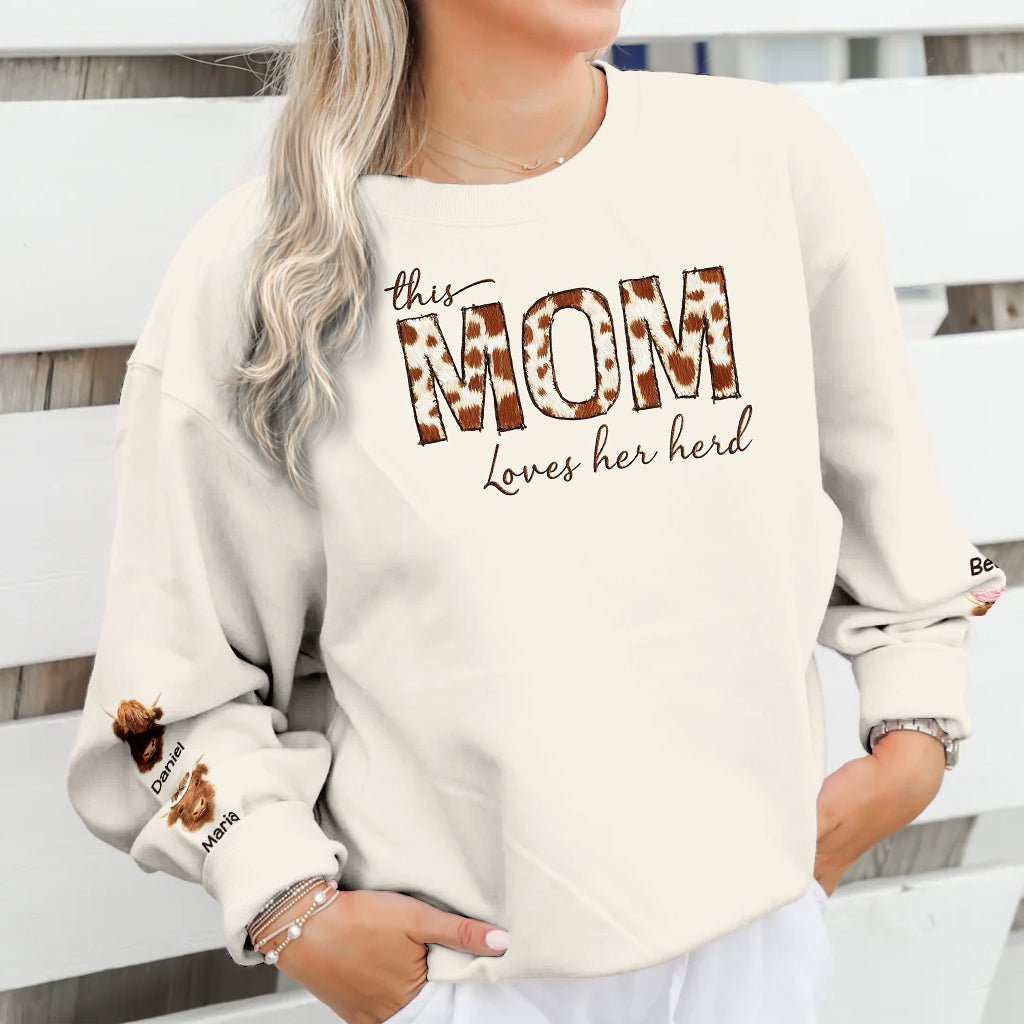 This Mama Loves Her Herd - Personalized Mother All Over Shirt
