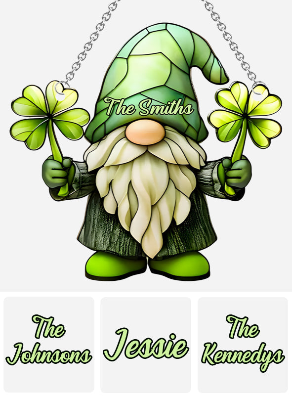 Lucky - Personalized Saint Patrick's Day Window Hanging Suncatcher Ornament