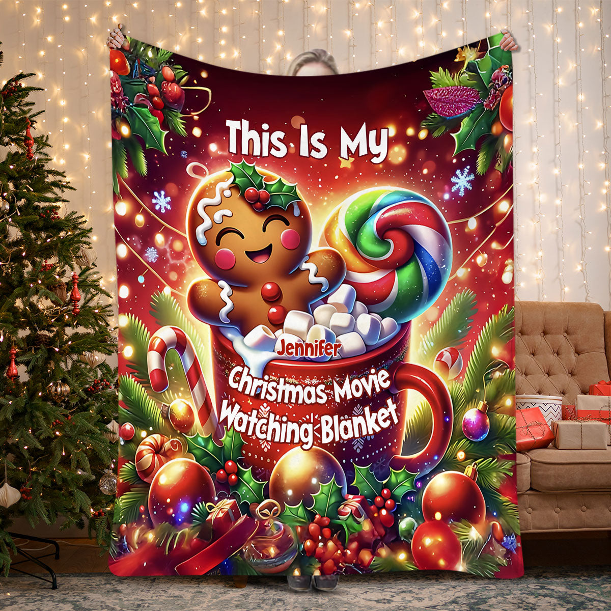 Movie Watching Blanket - Personalized Blanket